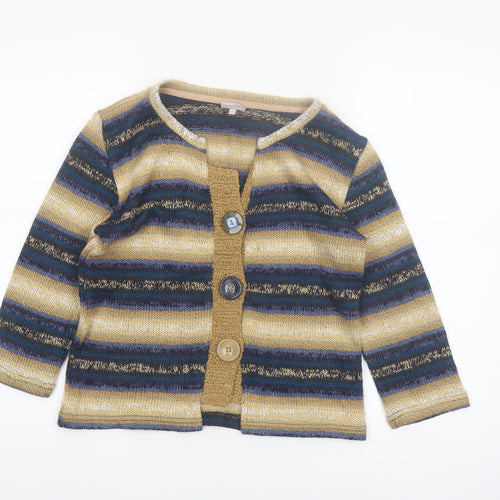 Marks and Spencer Per Una Women’s Multicoloured Size 14 Striped Knit Cardigan