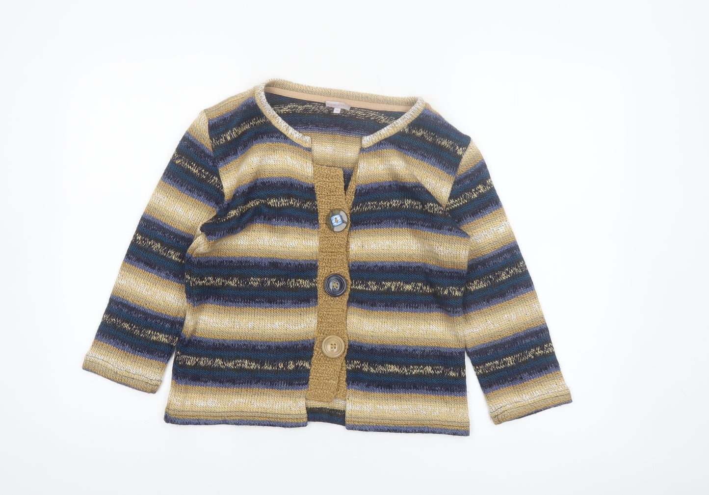 Marks and Spencer Per Una Women’s Multicoloured Size 14 Striped Knit Cardigan