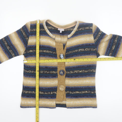 Marks and Spencer Per Una Women’s Multicoloured Size 14 Striped Knit Cardigan