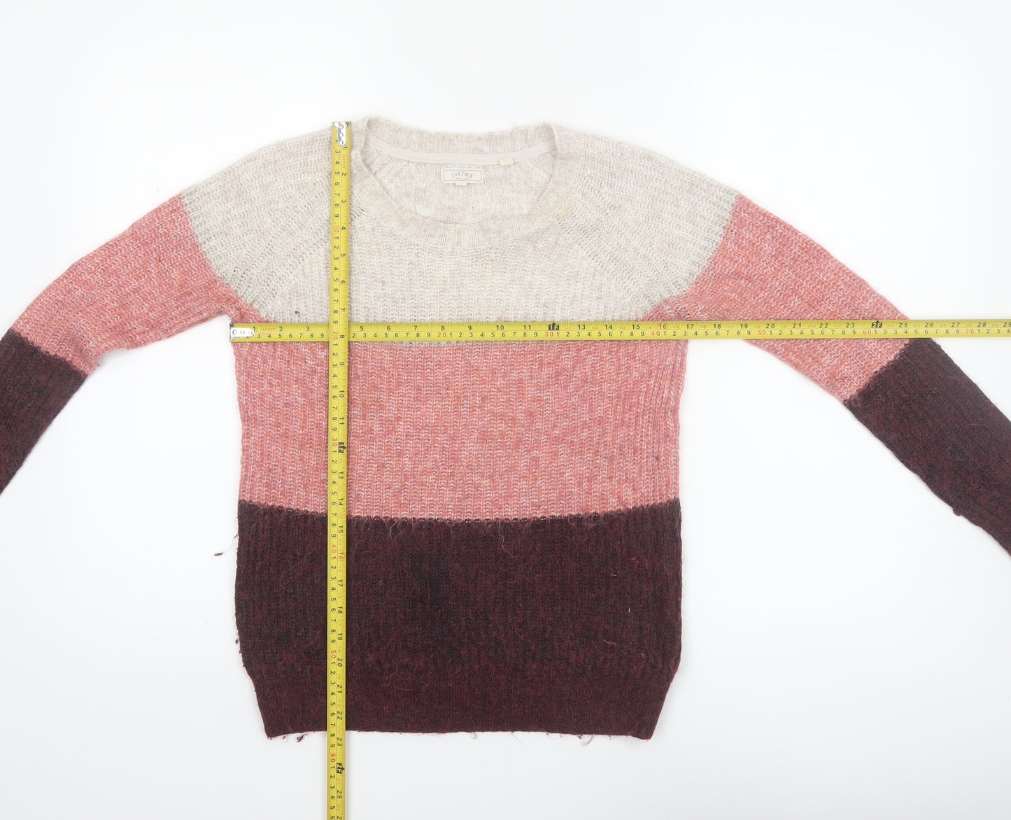 Fat Face Womens Multicoloured Knit Pullover Jumper Size 8