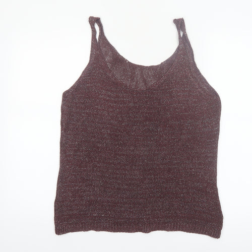 Next Women Brown Knit Camisole Tank Top Size 18