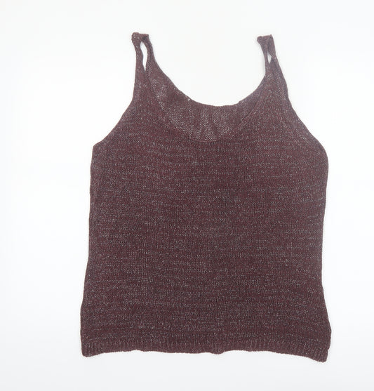 Next Women Brown Knit Camisole Tank Top Size 18