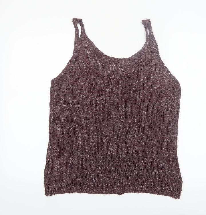 Next Women Brown Knit Camisole Tank Top Size 18