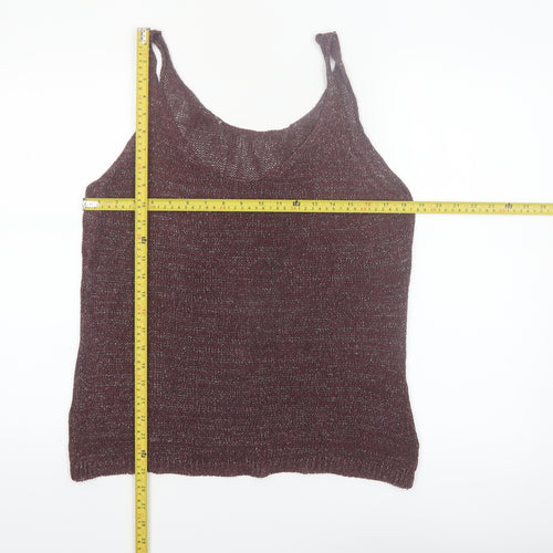 Next Women Brown Knit Camisole Tank Top Size 18