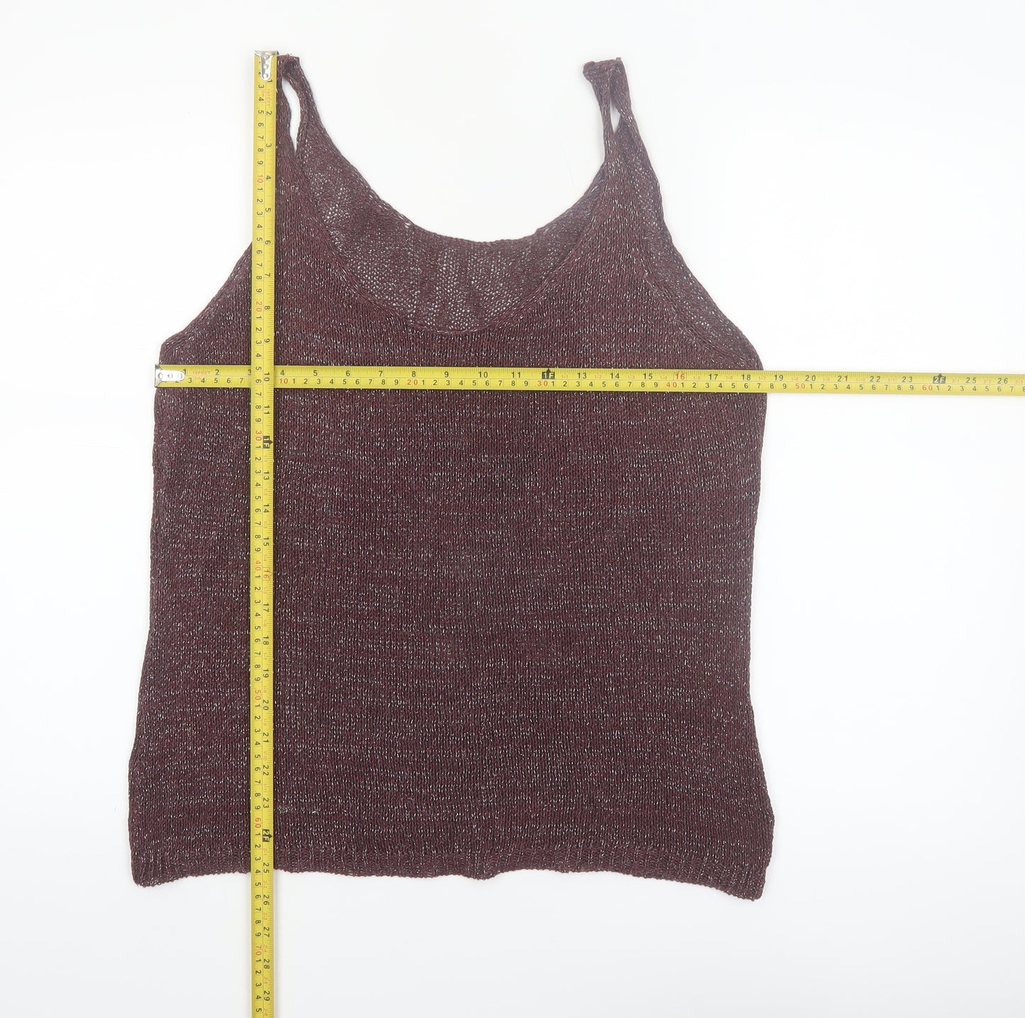 Next Women Brown Knit Camisole Tank Top Size 18