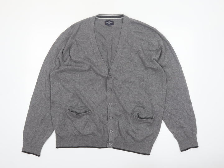 Marks and Spencer Blue Harbour Men’s Grey Cotton Button Cardigan XL
