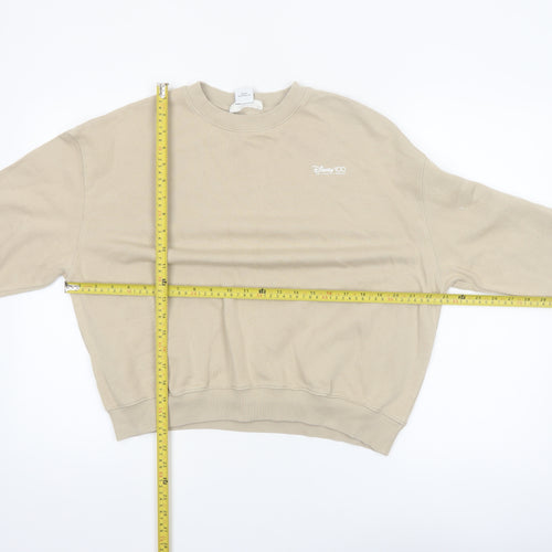 MNG x Disney Beige Womens Sweatshirt Size M Mickey Mouse 100 Years