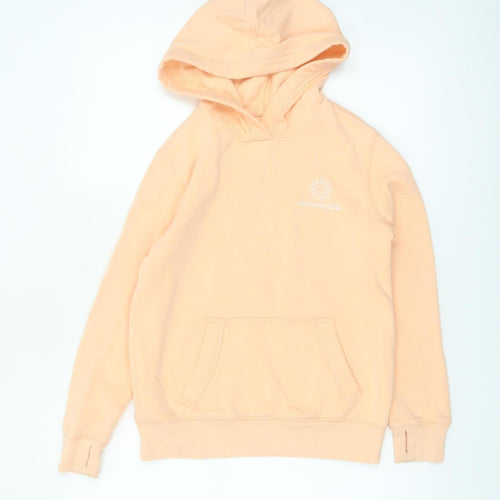Abercrombie Kids Girls Beige Logo Pullover Hoodie 9-10 Years