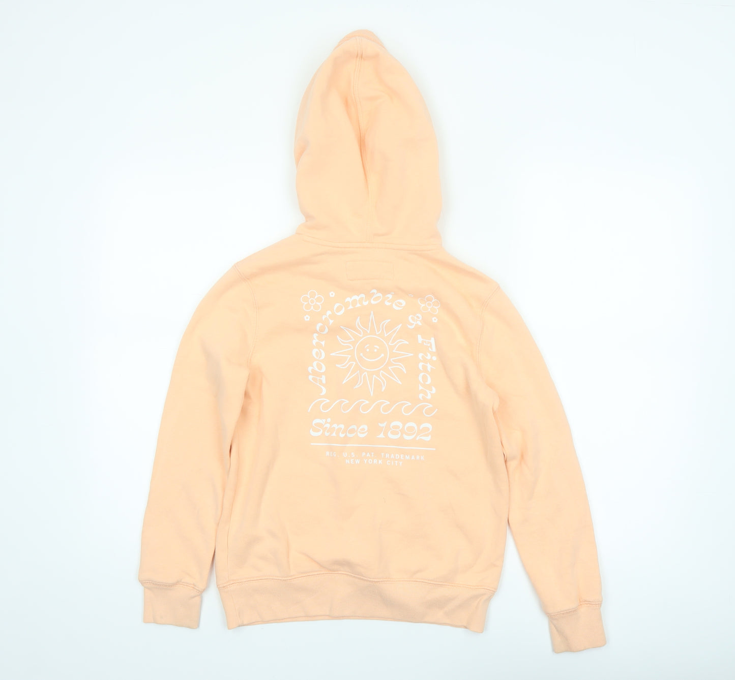 Abercrombie Kids Girls Beige Logo Pullover Hoodie 9-10 Years