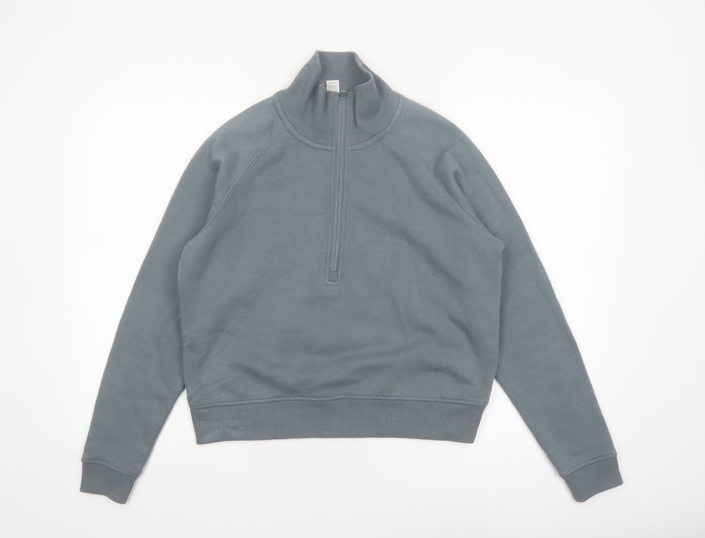90 Degree by Reflex Womens Grey 1/2 Zip Long Sleeve Pullover Sweatshirt Size S