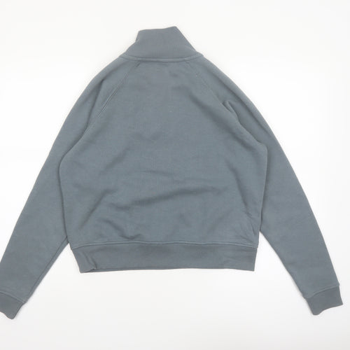 90 Degree by Reflex Womens Grey 1/2 Zip Long Sleeve Pullover Sweatshirt Size S