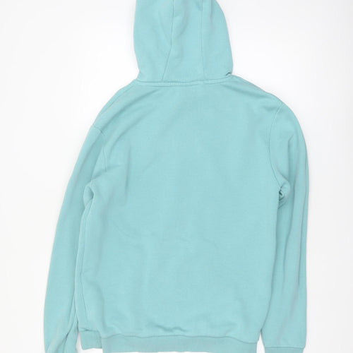 MP Men's Blue Pullover Hoodie M Regular Fit Fleece Logo