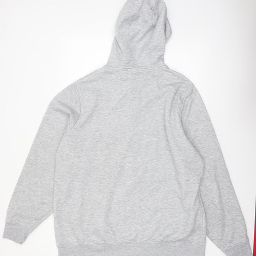 Slazenger Mens Grey 2XL Full Zip Fleece Hoodie
