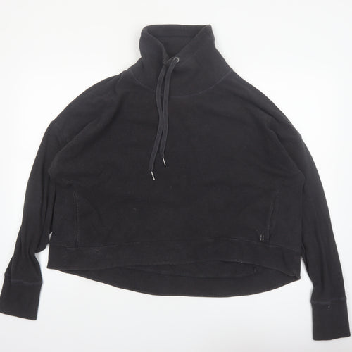 Sweaty Betty Womens Black XXL Funnel Neck Pullover Sweatshirt