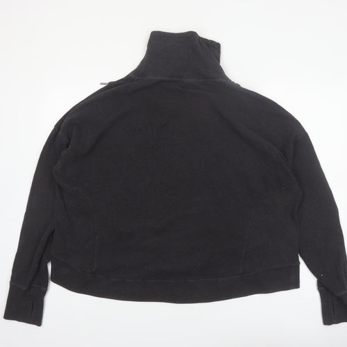 Sweaty Betty Womens Black XXL Funnel Neck Pullover Sweatshirt