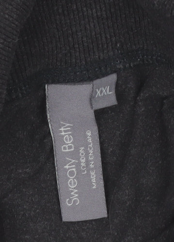 Sweaty Betty Womens Black XXL Funnel Neck Pullover Sweatshirt