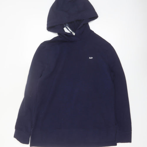 MP Women's Navy Pullover Hoodie Medium Cotton Blend Casual