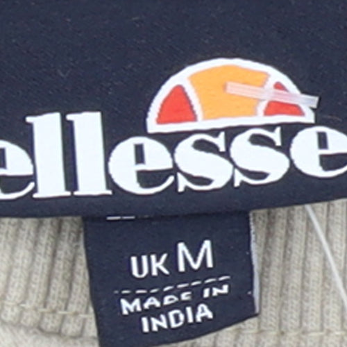 Ellesse Men's Beige Logo Pullover Sweatshirt Size M