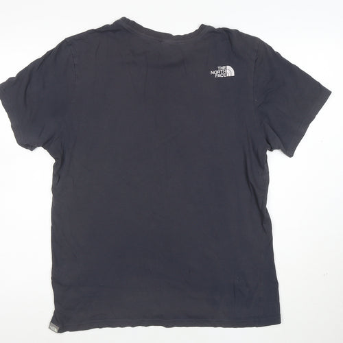 The North Face Men's Navy Cotton Crew Neck Short Sleeve T-Shirt L