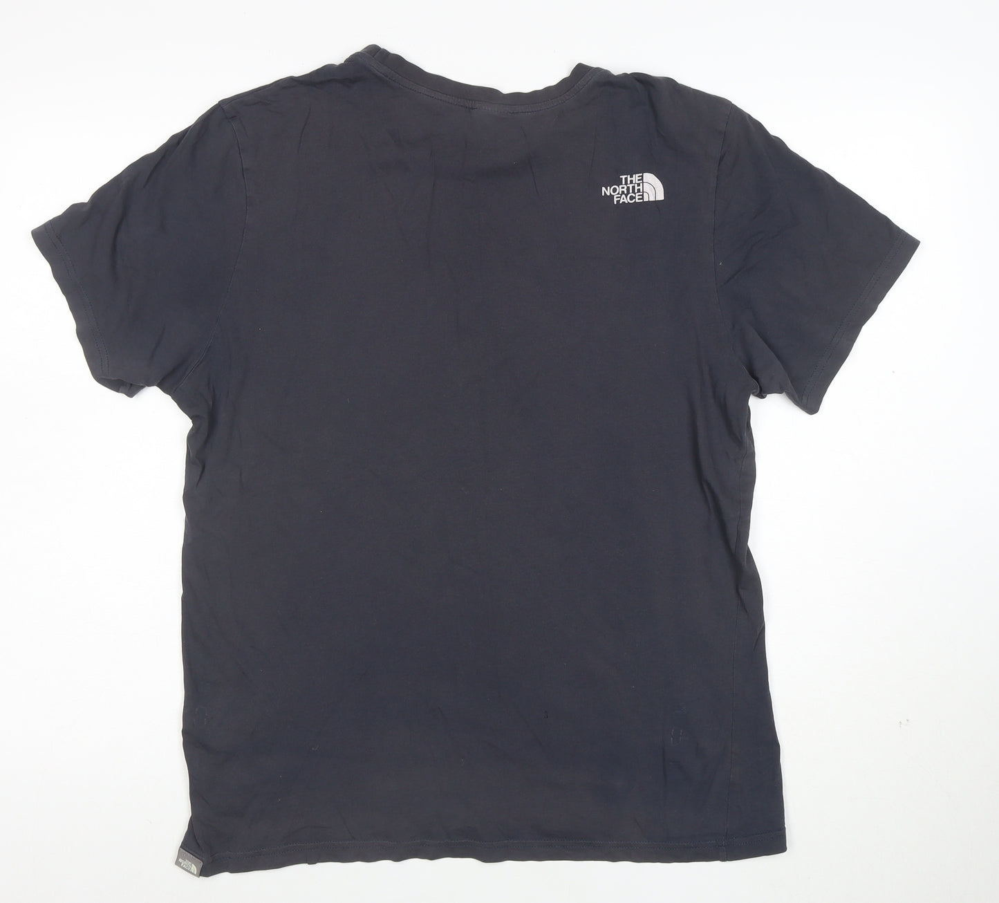 The North Face Men's Navy Cotton Crew Neck Short Sleeve T-Shirt L