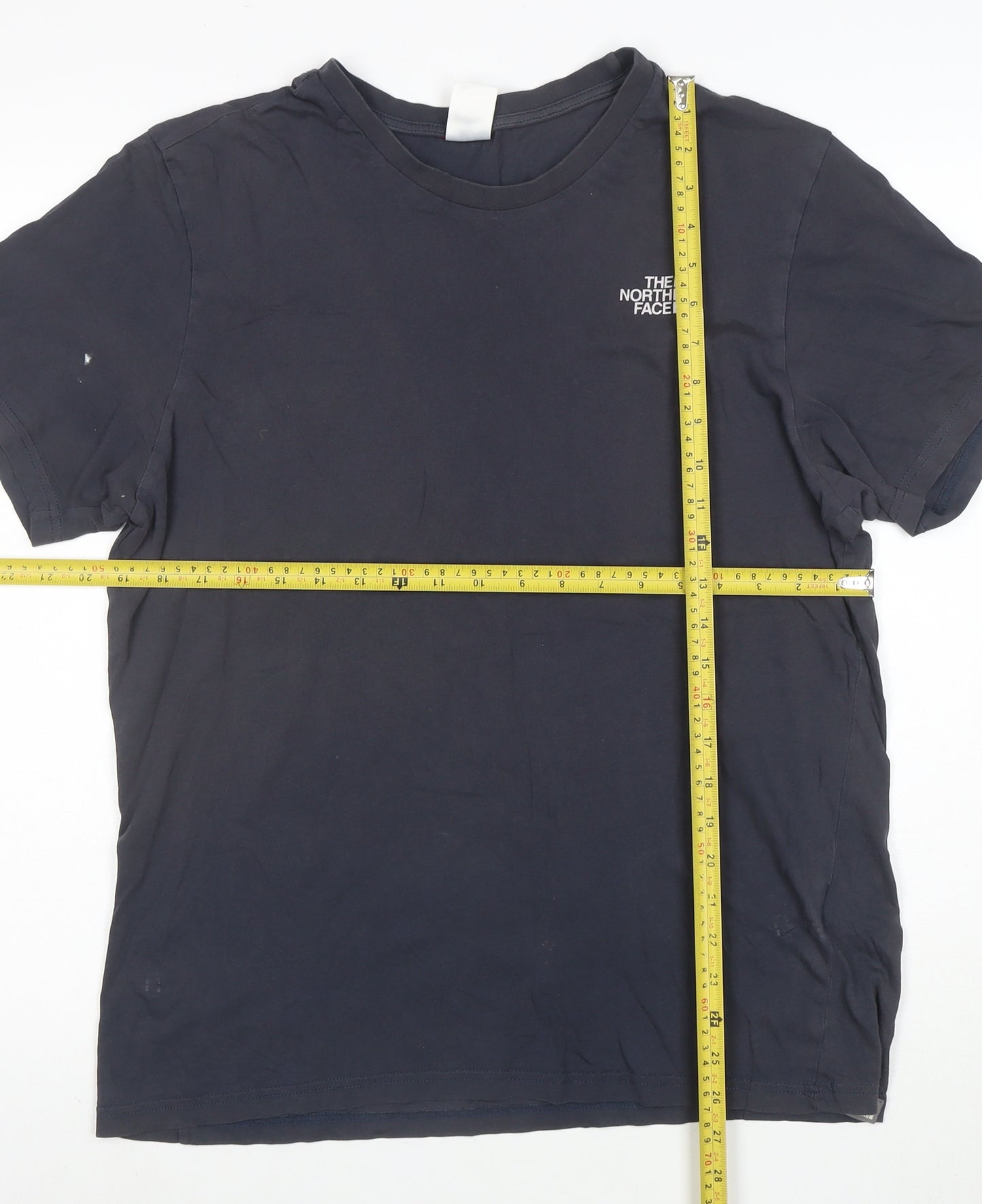 The North Face Men's Navy Cotton Crew Neck Short Sleeve T-Shirt L