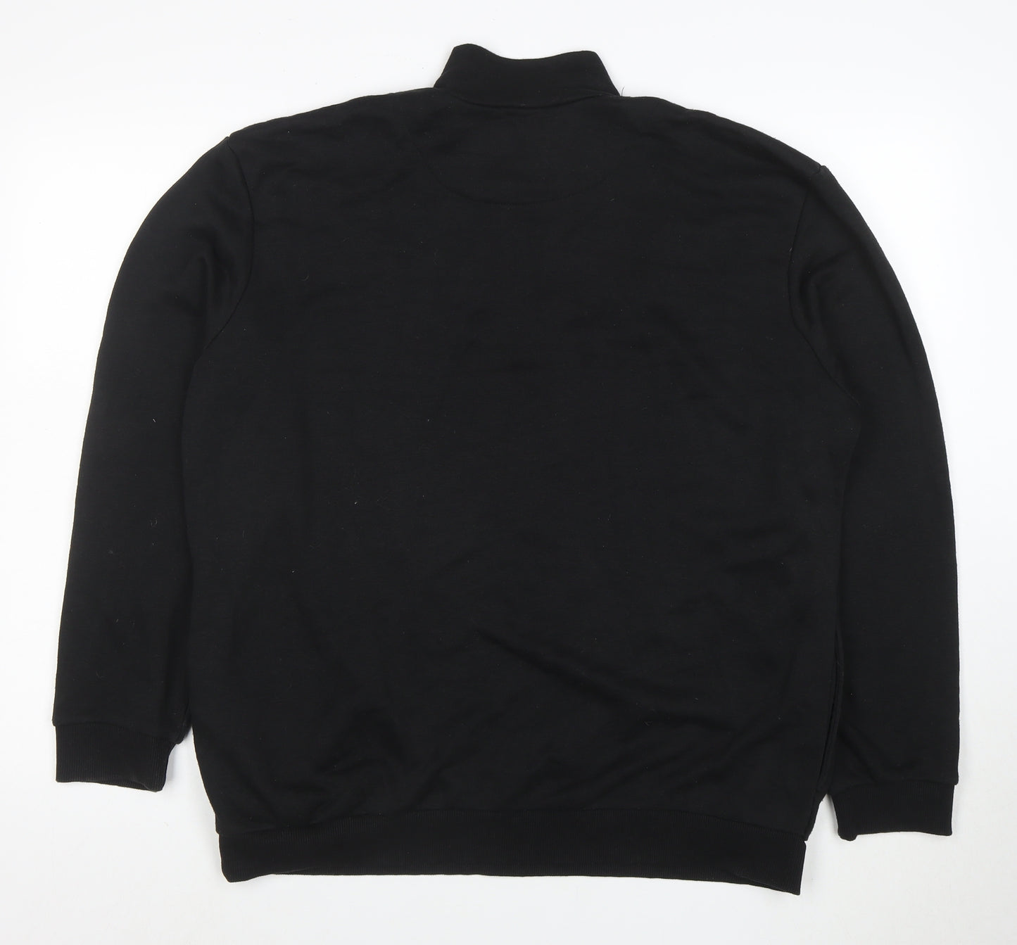 boohooMAN Men’s Black Small 1/2 Zip High Neck Pullover Sweatshirt