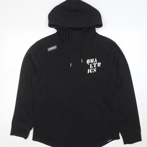 Legends Mens Black L Pullover Hoodie with Logo High Neck