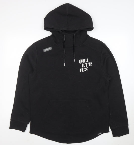 Legends Mens Black L Pullover Hoodie with Logo High Neck