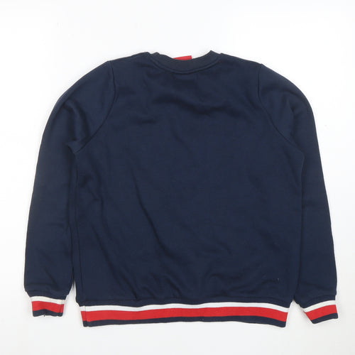 Arsenal Boys Navy Sweatshirt 12-13 Years Pullover Cotton Blend Crew Neck
