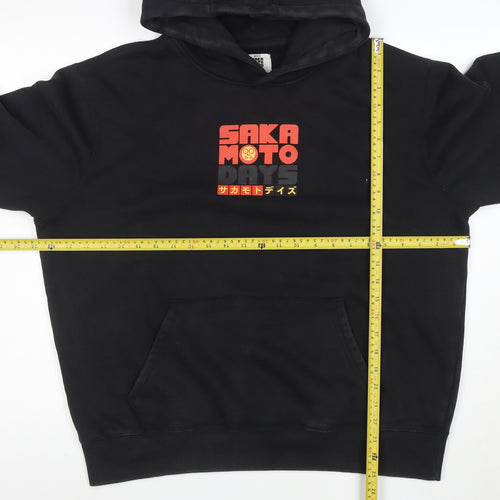 Sakamoto Days Men's Black Pullover Hoodie L Anime Graphic Fleece