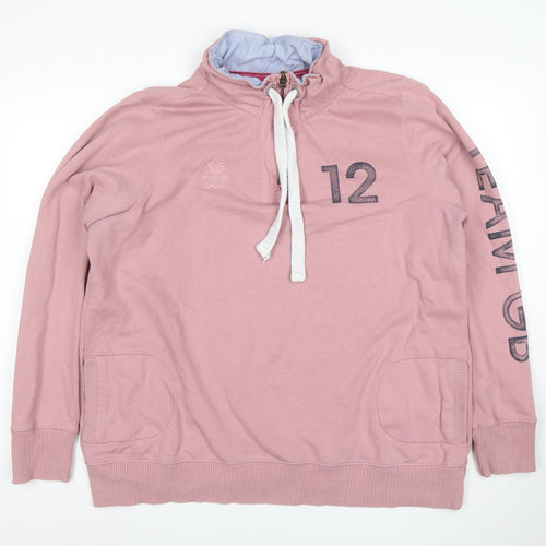 Next Women’s Pink Team GB 1/4 Zip Pullover Sweatshirt Size 20