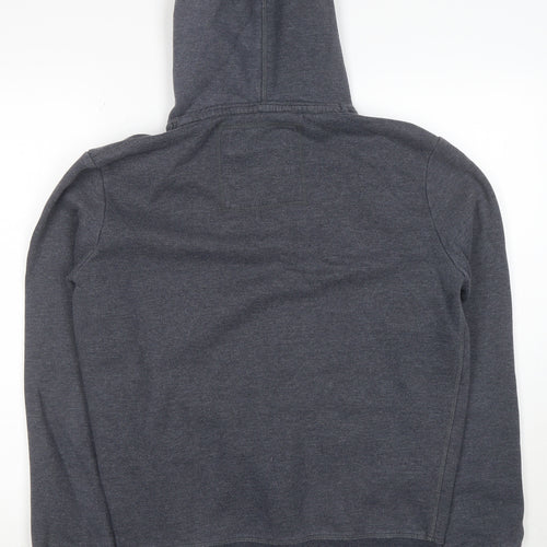Superdry Mens Grey Medium Pullover Hoodie Team Comets Graphic