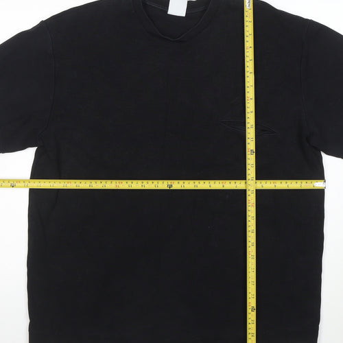 ZARA Men's Black Short Sleeve Crew Neck Cotton T-Shirt Size M