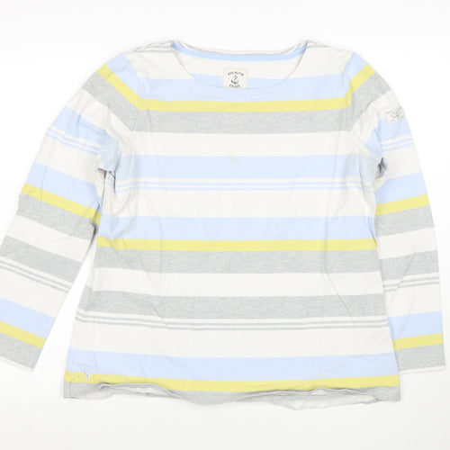 Joules Womens Multicoloured Size 16 Striped Cotton Long Sleeve T-Shirt