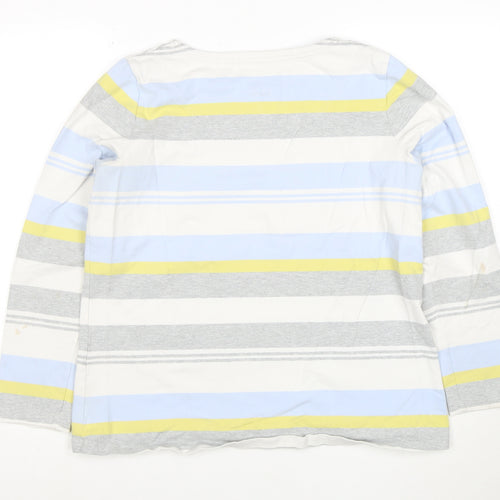 Joules Womens Multicoloured Size 16 Striped Cotton Long Sleeve T-Shirt
