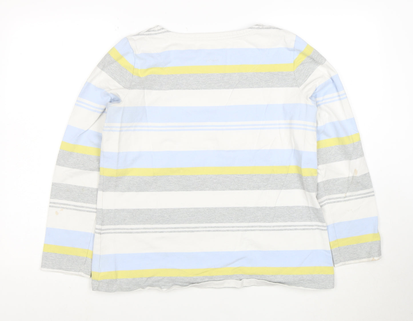 Joules Womens Multicoloured Size 16 Striped Cotton Long Sleeve T-Shirt