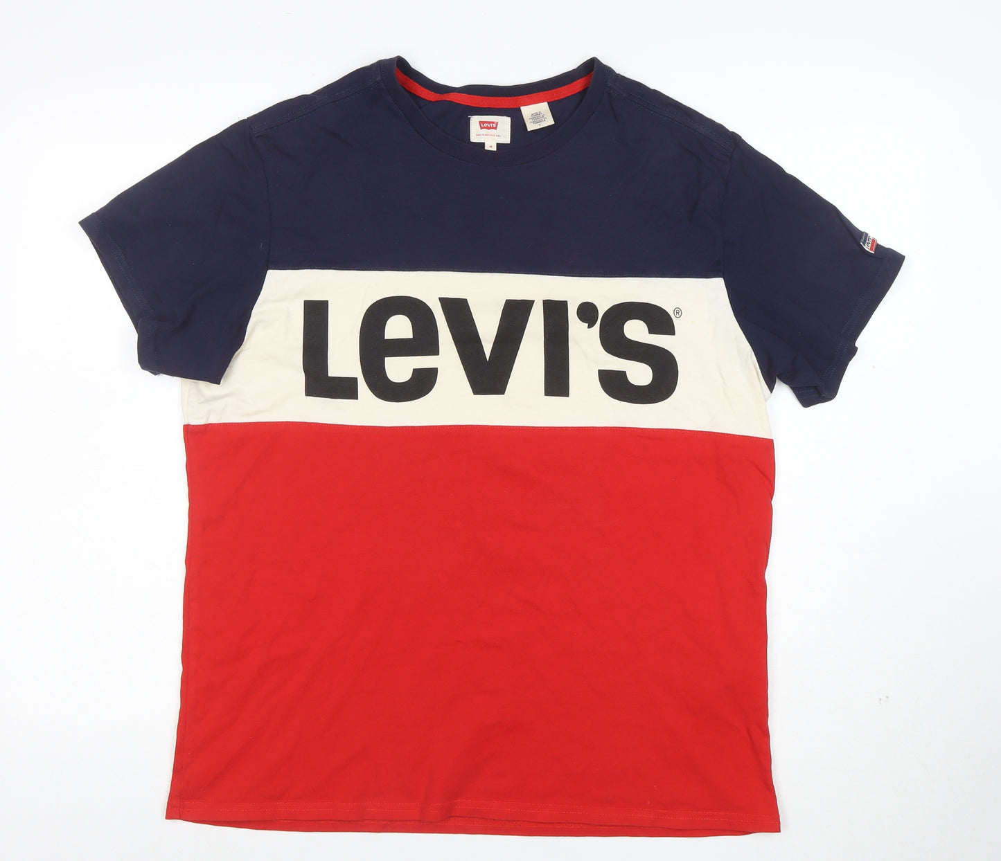 Levi's Men's Multicoloured Colourblock Logo T-Shirt Size M