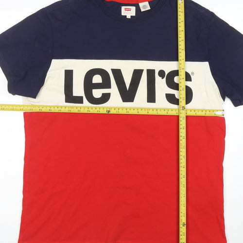 Levi's Men's Multicoloured Colourblock Logo T-Shirt Size M