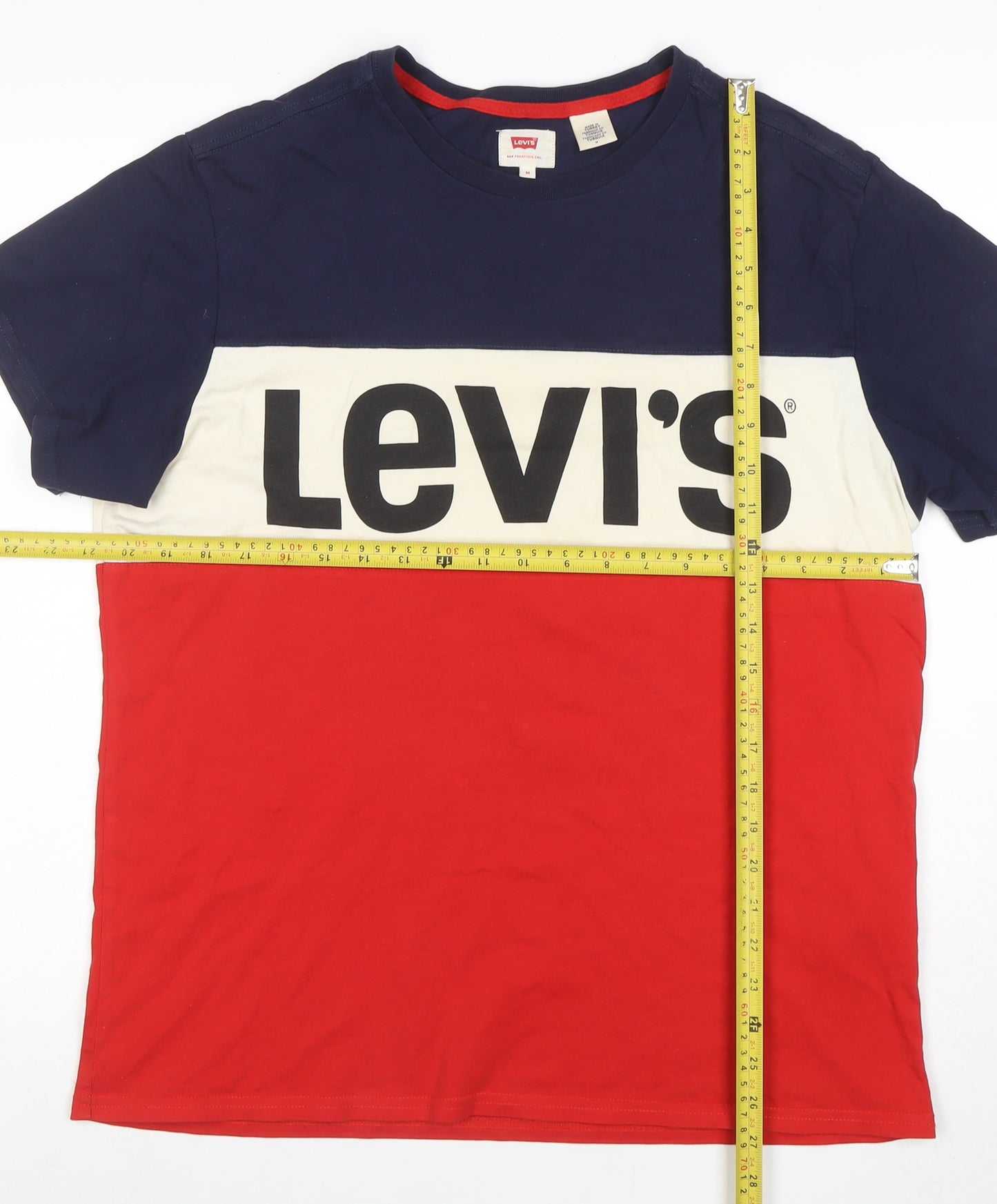 Levi's Men's Multicoloured Colourblock Logo T-Shirt Size M