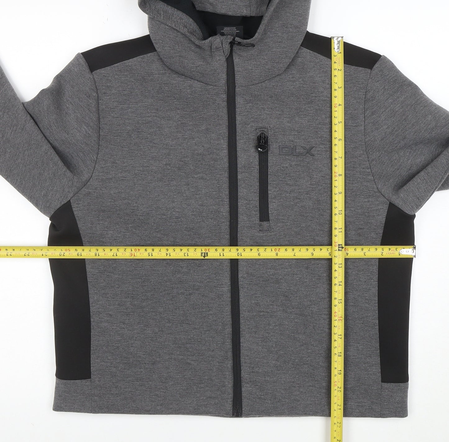 DLX Athletic Women's Grey Full Zip Hoodie XL Hooded Sportswear