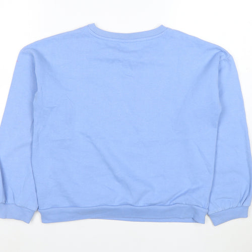 Girl2Girl Girls Blue Paris Sweatshirt 12 Years Pullover Crew Neck