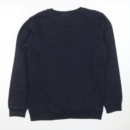 Napapijri Boys Navy Blue Crew Neck Long Sleeve Sweatshirt Size 14 Years