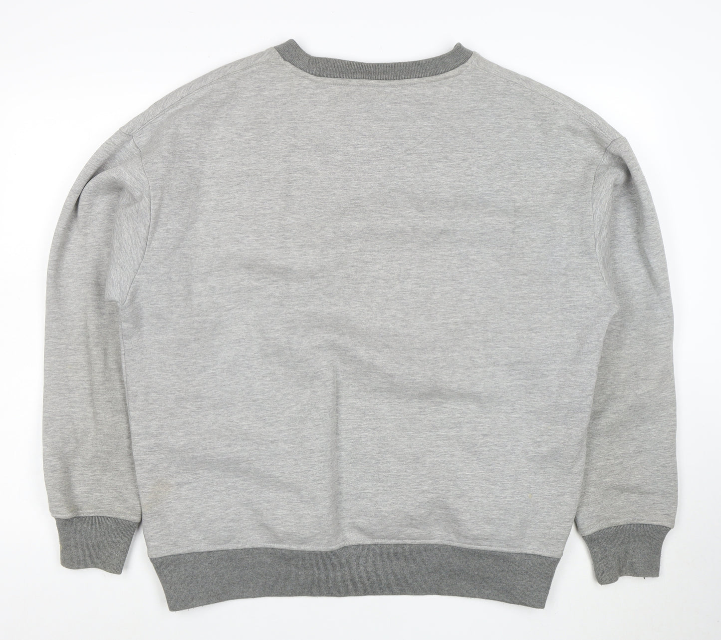 The Stronghold Men's Grey Crew Neck Sweatshirt L Cotton Blend Pullover