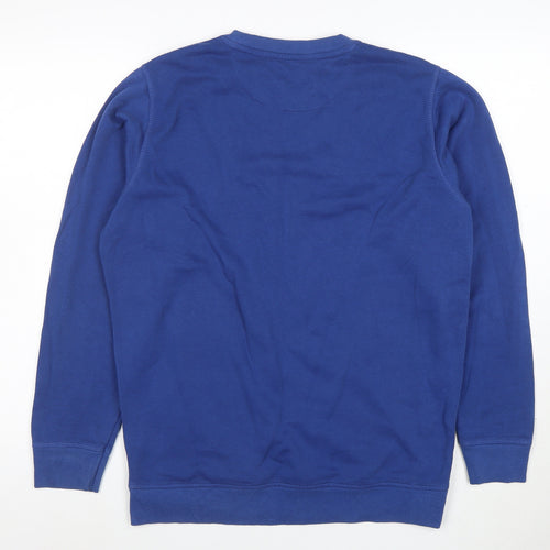 James Pringle Men Blue Medium Pullover Crew Neck Sweatshirt