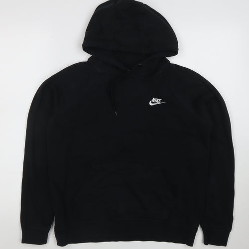 Nike Men's Black Pullover Hoodie Small Logo Sweatshirt