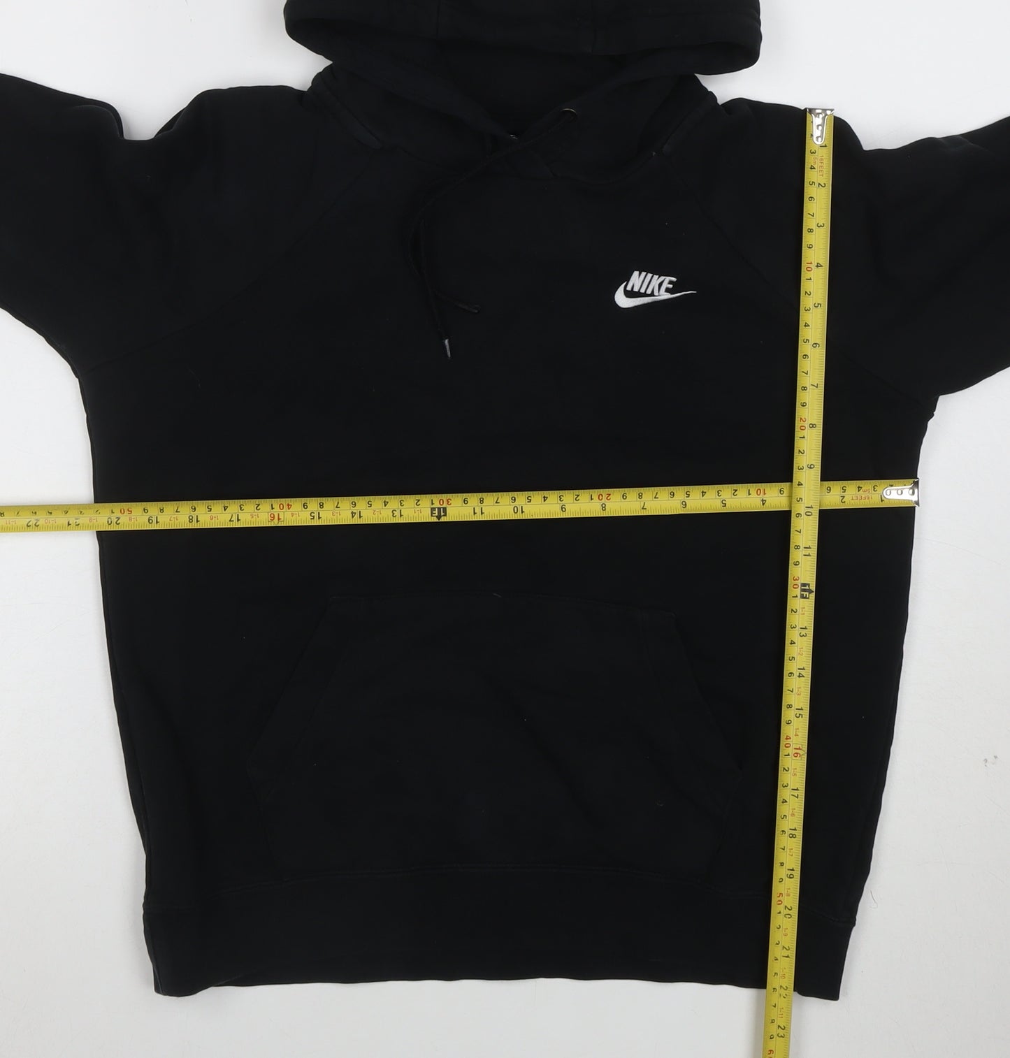 Nike Men's Black Pullover Hoodie Small Logo Sweatshirt