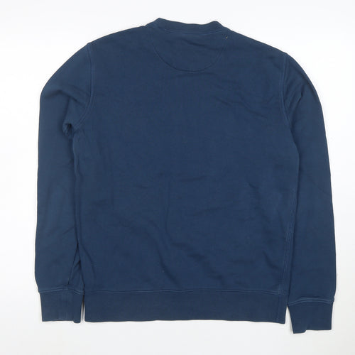 Abercrombie & Fitch Men's Blue L Pullover Logo Sweatshirt