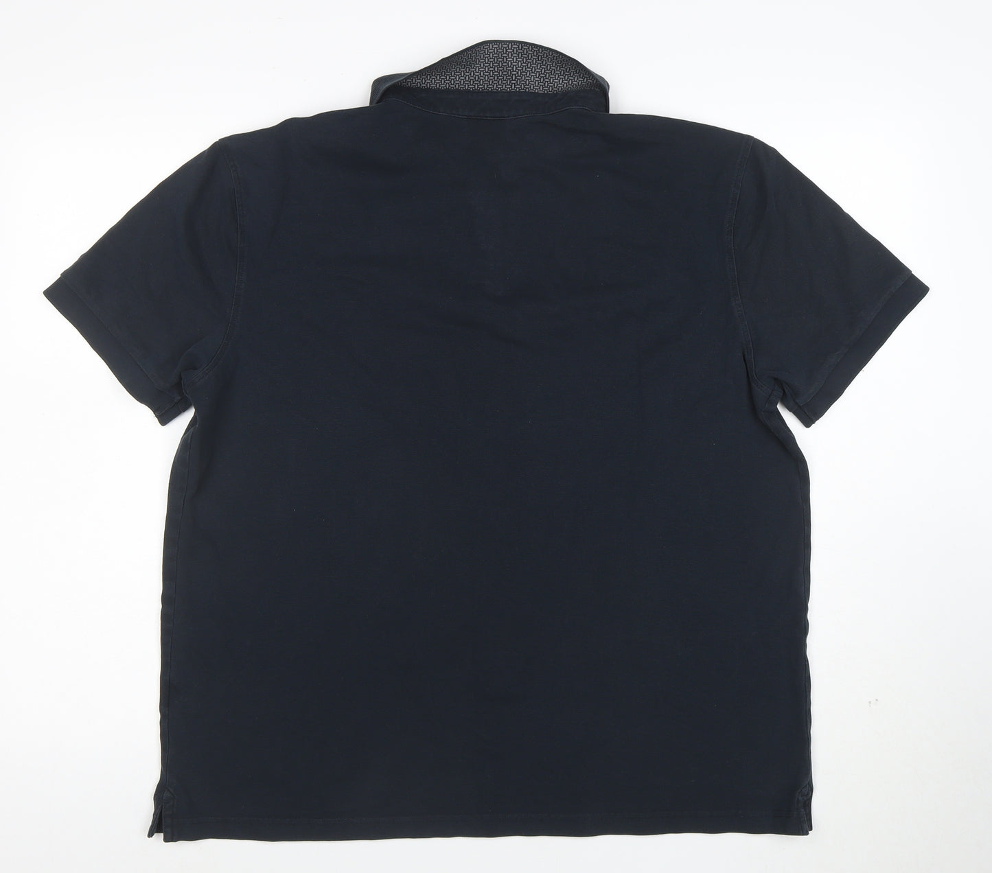 Charles Tyrwhitt Men's Black Polo Shirt XL Regular Fit Cotton Stretch