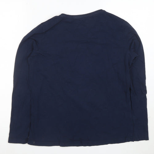 Mountain Warehouse Womens Blue Long Sleeve Cotton T-Shirt Size 12
