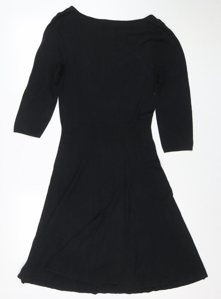 Noa Noa Women's Black Fit & Flare Knee Length Dress Size S